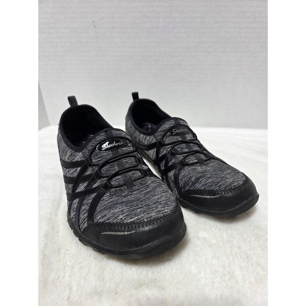 Black and Gray Skechers Relaxed Fit Air Cooled Memory Foam  Size 8.5